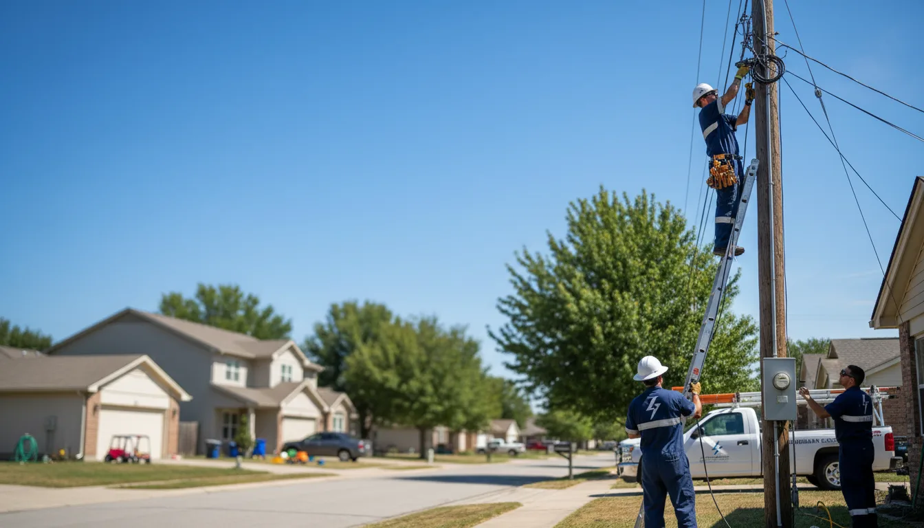 Residential electrician providing installation services in Gallagher, WV